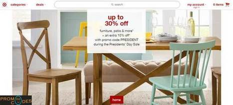 target furniture sale code