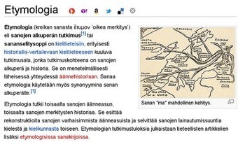 Oppitori: Etymologinen | 1Uutiset - Lukemisen tähden | Scoop.it