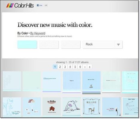 Trouver la musique à partir de la couleur de la pochette de l'album | UseNum - Musique | Scoop.it