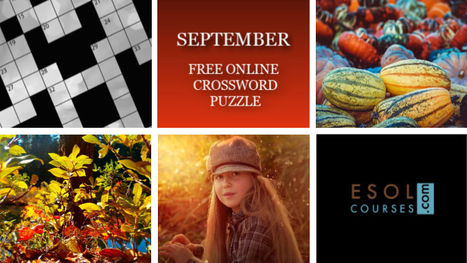 The Weekly Crossword - The Month of September | Topical English Activities | Scoop.it