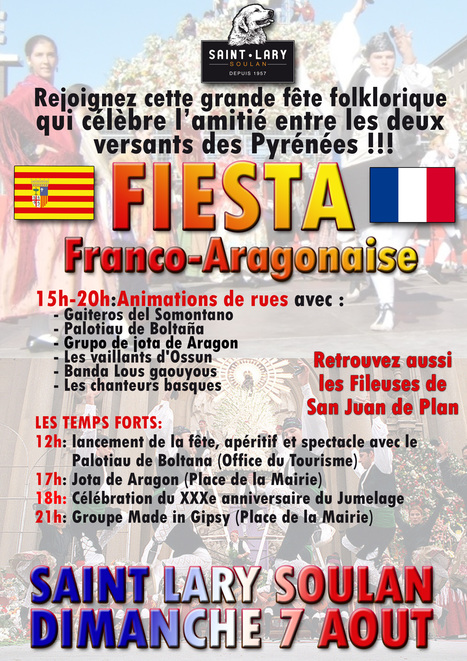 Fête franco-aragonaise à Saint-Lary Soulan le 7 août | Vallées d'Aure & Louron - Pyrénées | Scoop.it