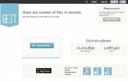 Envoyer des gros fichiers par Internet : 5 sites gratuits et sans inscription | Time to Learn | Scoop.it