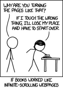 xkcd: Infinite Scrolling | fun for geeks | Scoop.it
