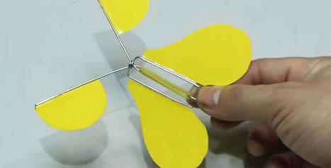 Aprende a hacer un sencillo robot mariposa con un clip y una goma | tecno4 | Scoop.it