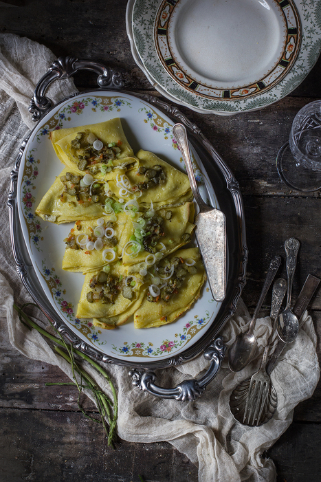 Asparagus & Ricotta Chickpea Crespelle | La Cucina Italiana - De Italiaanse Keuken - The Italian Kitchen | Scoop.it