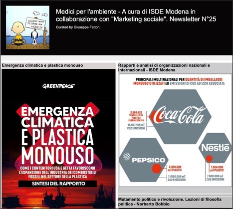 Medici per l'ambiente - A cura di ISDE Modena in collaborazione con "Marketing sociale". Newsletter N°25 | Italian Social Marketing Association -   Newsletter 216 | Scoop.it