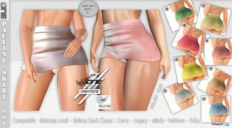 Pauline Skirt Fatpack 1L Promo Gift by One-Creations | Teleport Hub - Second Life Freebies | Teleport Hub | Scoop.it