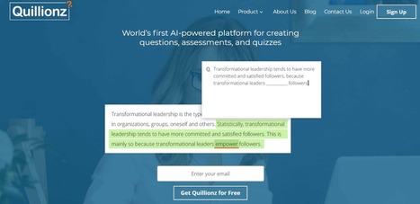 Product review of Quillionz, the world’s first AI-powered question generator  | Moodle and Web 2.0 | Scoop.it
