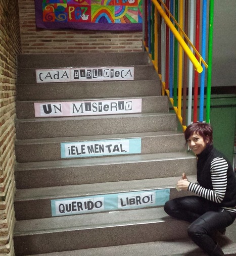 Bibliotecas escolares en red - Albacete: Escaleras lectoras, una forma de "llamar" a la biblioteca | Bibliotecas escolares de Albacete | Scoop.it