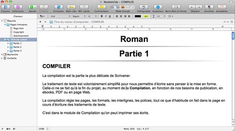 Scrivener Compilation #1 organisation de votre manuscrit | Scrivener, lecture et écriture numérique | Scoop.it