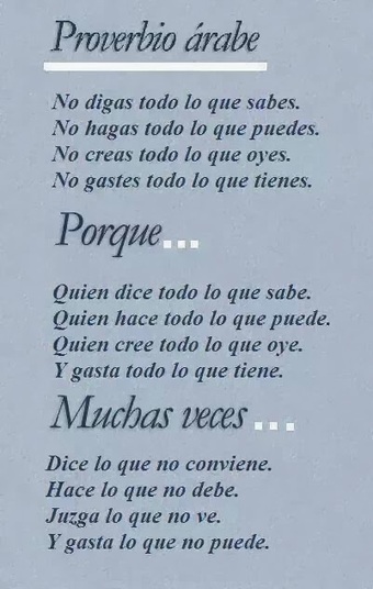 Proverbio árabe | Chismes varios | Scoop.it