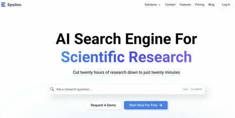 Epsilon AI. Un moteur de recherche scientifique boosté à l’IA | Veille Éducative - L'actualité de l'éducation en continu | Scoop.it