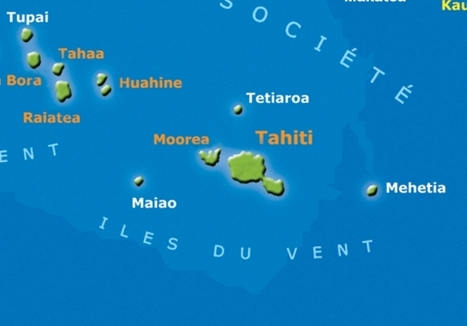 carte îles sous le vent