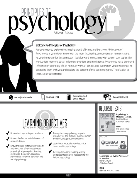 How to Turn Your Syllabus into an Infographic | Higher Education Teaching and Learning | Scoop.it