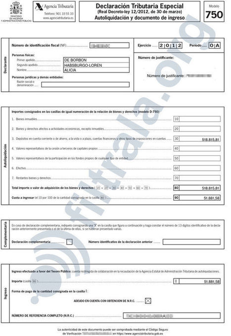 4 Borbones en la línea de sucesión regularizaron 4 millones en banco #LODH de #Suisse con la amnistía #LombardOdier | Noticias en español | Scoop.it