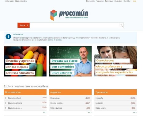 Más de 68.000 recursos en la red educativa Procomún - Educación 3.0 | Las TIC en la Educación | Scoop.it