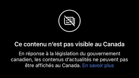 Au Canada, Meta critiquée pour son blocage des sites d’information, en pleine vague d’incendies | DocPresseESJ | Scoop.it