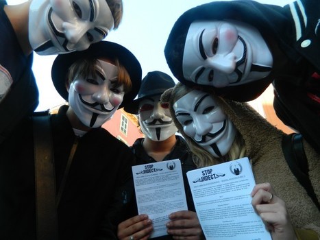 #OpBigBrother / #Anonymous :Photos Nice contre INDECT, suivies de l’OP du coeur (repas chauds pour sans abris) | Libertés Numériques | Scoop.it