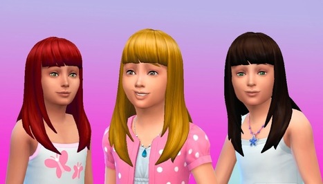 Un site avec de nombreuses coiffures pour enfants | Les Sims | Scoop.it