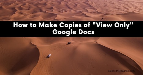 Tech tip from @rmbyrne: How Make Copies of Google Docs Marked as "View Only" | Moodle and Web 2.0 | Scoop.it