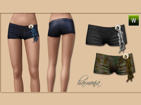 Harmonia09's Trashy Ribbons Decorate Short : Free Today (TSR) | Les Sims | Scoop.it