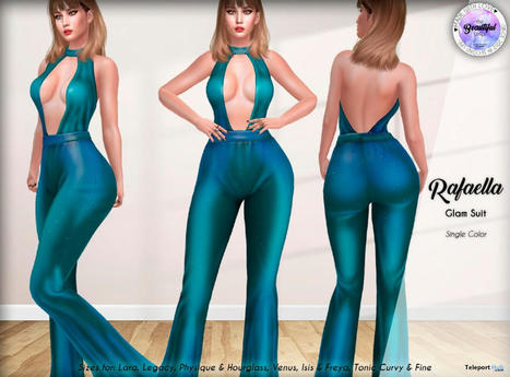 Rafaella Suit Teal January 2023 Group Gift by TheBeautifulOnes | Teleport Hub - Second Life Freebies | Second Life Freebies | Scoop.it