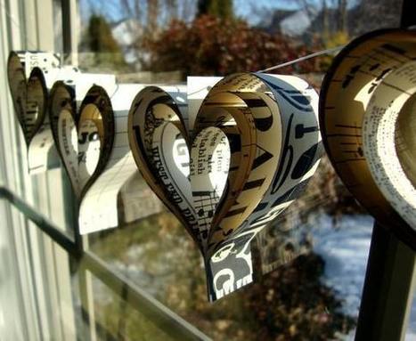 Diy: Valentine's Day Paper Hearts Garland | 1001 Recycling Ideas ! | Scoop.it