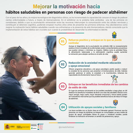 Mejorar la motivación hacia hábitos saludables en personas con riesgo de padecer alzhéimer | Alzheimer y más (Boletín nº 70) | Scoop.it