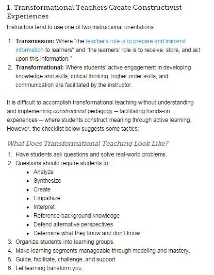 4 Big Things Transformational Teachers Do | Education 2.0 & 3.0 | Scoop.it