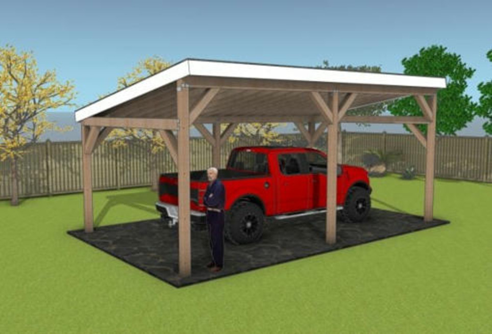 DIY 14x24 Lean to Carport Plans - PDF Download | Garden Plans | Scoop.it