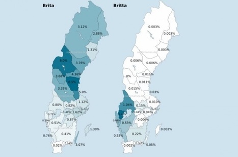 Nordic Names Blog - Swedish Regional Distribution - Nordic Names Wiki - Name Origin, Meaning and Statistics | Name News | Scoop.it