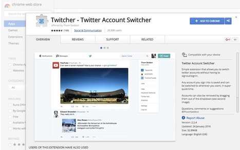 Twitcher. Switchez entre plusieurs comptes Twitter | KILUVU | Scoop.it