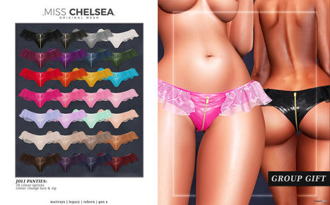 Joli Panties Fatpack February 2023 Group Gift by Miss Chelsea | Teleport Hub - Second Life Freebies | Second Life Freebies | Scoop.it