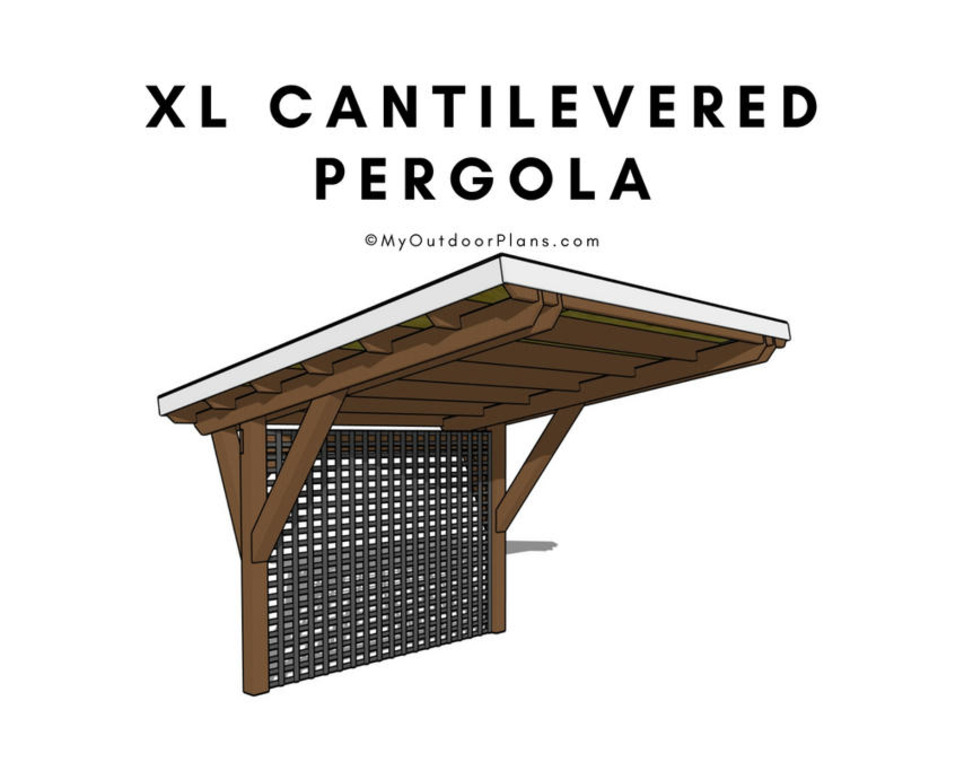 XL Cantilevered Pergola Plans | Garden Plans | Scoop.it