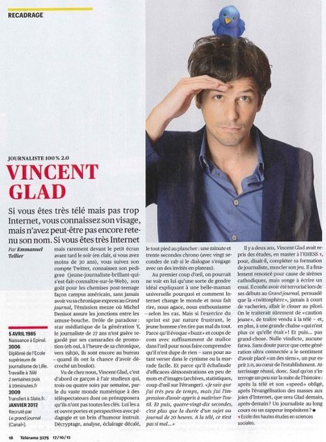 Vincent Glad (80e promo ESJ): journaliste 100% 2.0 | DocPresseESJ | Scoop.it
