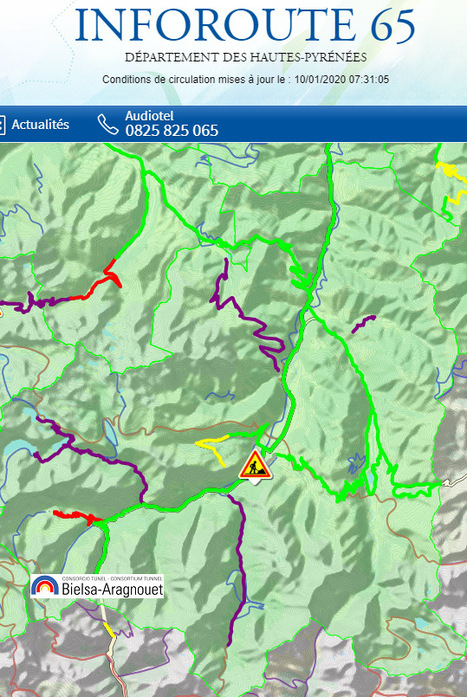 Conditions de circulation en Aure et Louron le 10 janvier (07:31) | Vallées d'Aure & Louron - Pyrénées | Scoop.it