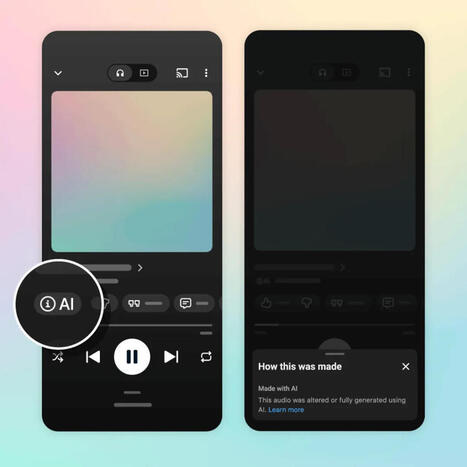 YouTube Music &eacute;tiqu&egrave;te &agrave; son tour les chansons g&eacute;n&eacute;r&eacute;es par IA | Veille | Scoop.it