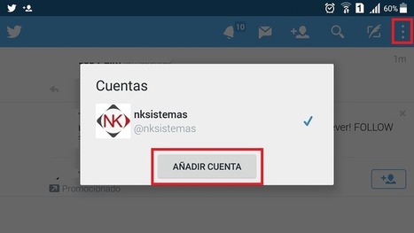 Tener 2 cuentas de Twitter en Android | TIC & Educación | Scoop.it