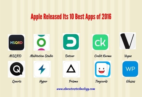 Apple Released Its 10 Best Apps of 2016 | Education & Technology | Scoop.it
