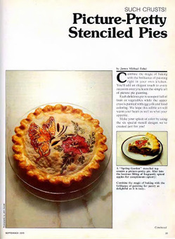 Pretty Stenciled Pie Crusts | Vintage Living Today For A Future Tomorrow | Scoop.it