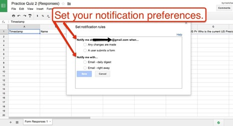 Free Technology for Teachers: How to be Notified When Someone Completes Your Google Form | Moodle and Web 2.0 | Scoop.it
