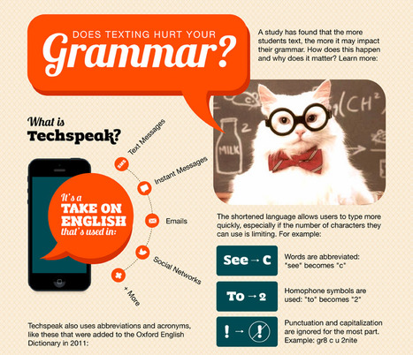 Does Texting Hurt Your Grammar? - Online College.org | Eclectic Technology | Scoop.it