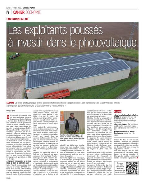Dans la Somme, les exploitants pouss&eacute;s &agrave; investir dans le photovolta&iuml;que | Transition &eacute;nerg&eacute;tique territoriale | Scoop.it