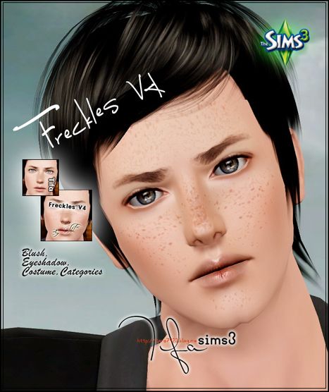 [Gift] Freckles V4 : jolies taches de rousseur | Les Sims | Scoop.it