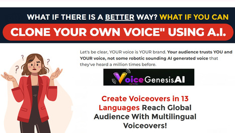 VoiceGenesis Upgrades Your Content & Captivate Your Audience With Realistic AI Voices | Online Marketing Tools | Scoop.it