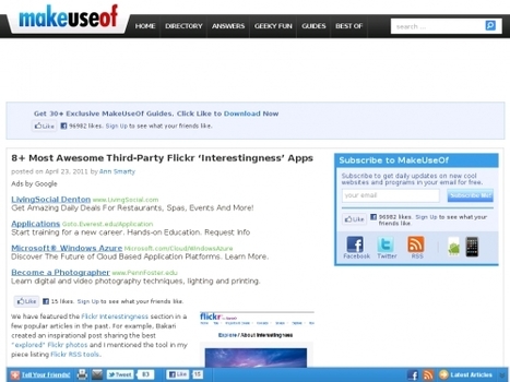 8 applications pour utiliser FlickR | Technologie Au Quotidien | Scoop.it