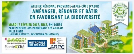 7 février 2017 à Nice : Aménager, rénover et bâtir en favorisant la biodiversité - Capitales Françaises de la Biodiversité | Biodiversité | Scoop.it