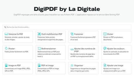 DigiPDF, un nouveau service de la Digitale pour tous les enseignants | Veille Éducative - L'actualité de l'éducation en continu | Scoop.it