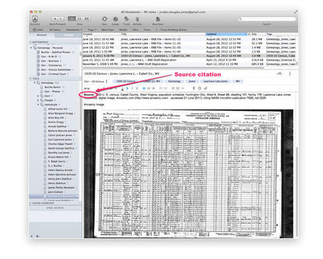 How to Use Evernote for Genealogical Research | Evernote, gestion de l'information num&eacute;rique | Scoop.it