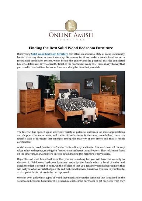 The Appeal Of American Amish Made Furniture O